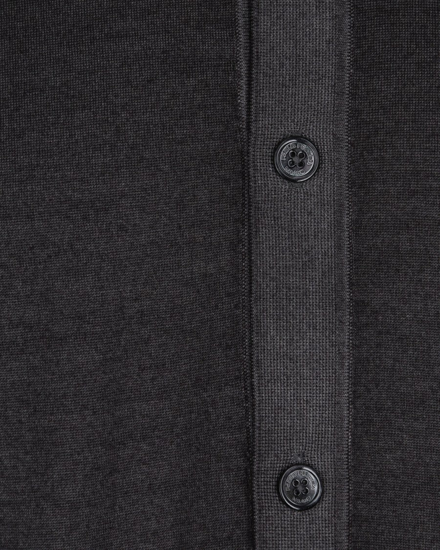 Paolo Pecora London Smoke Wool Cardigan