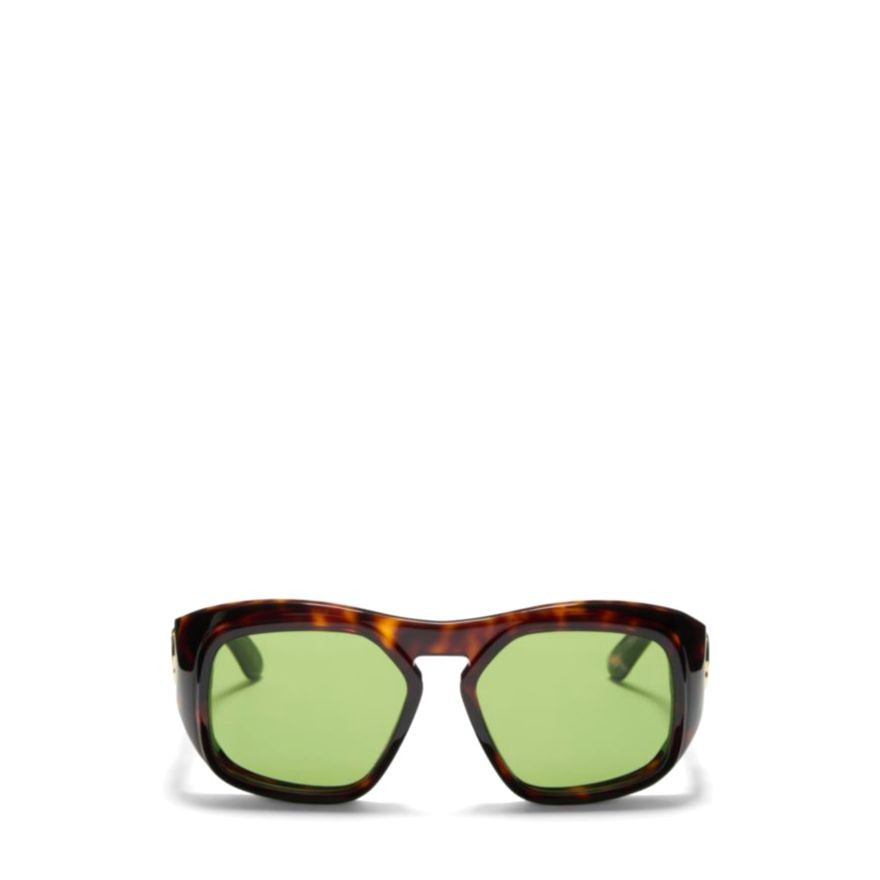 Valentino Vls 179B Tortoiseshell Oversized Square Sunglasses