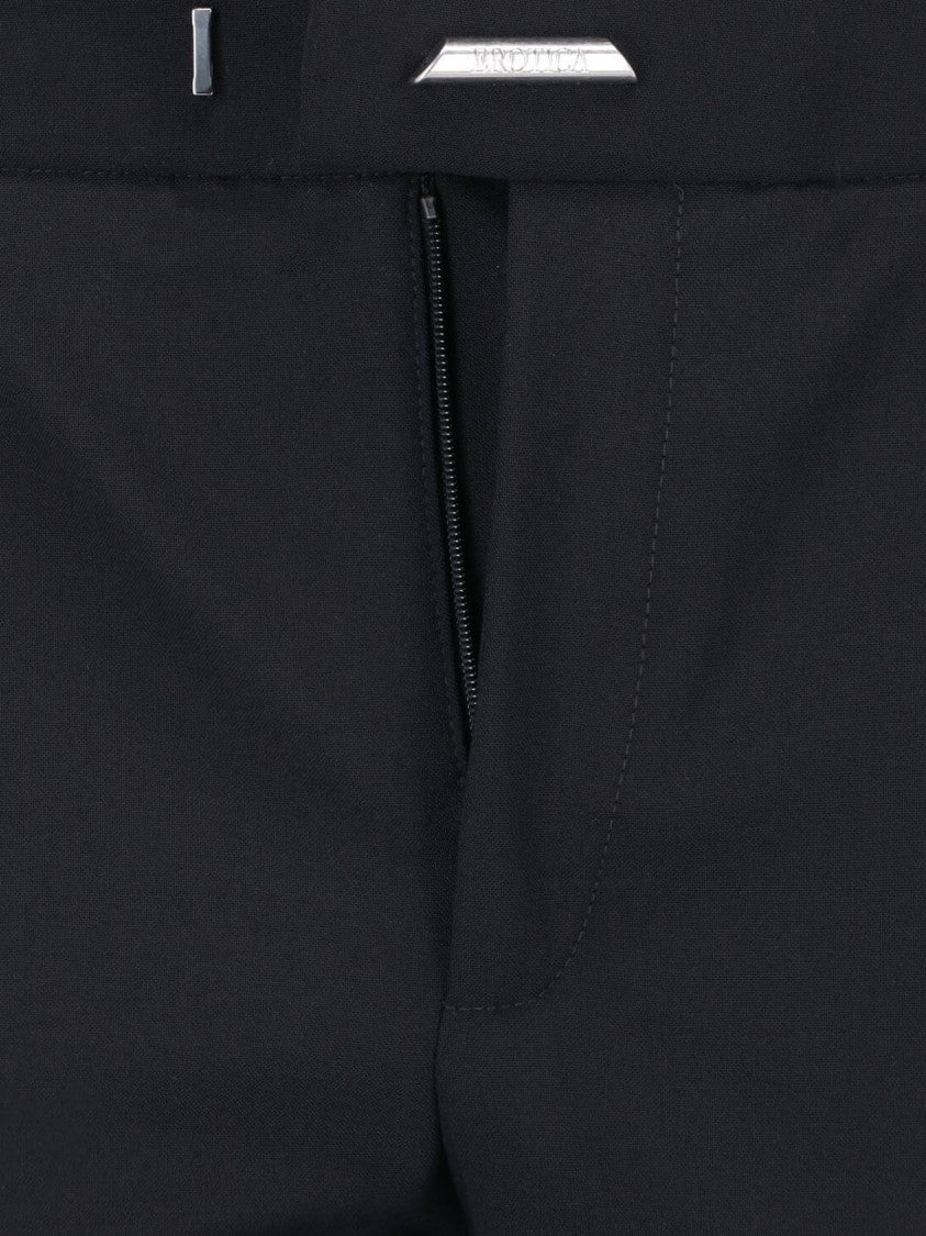 Dondup Black Virgin Wool-Blend Double Breasted Suit