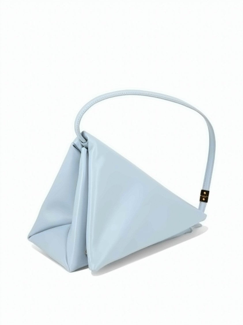 Marni Prisma Triangle Shoulder Bag In Smooth Calf Leather