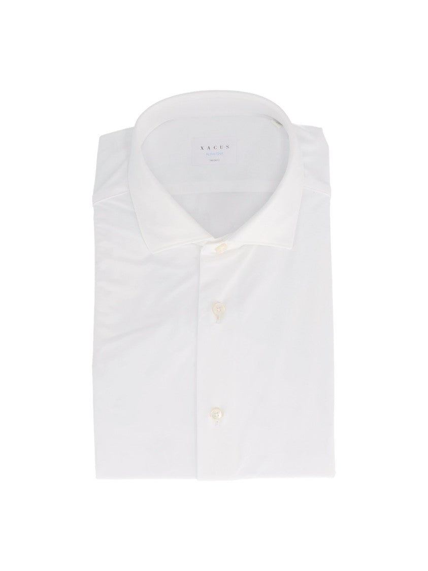 Xacus Fitted White Dress Shirt