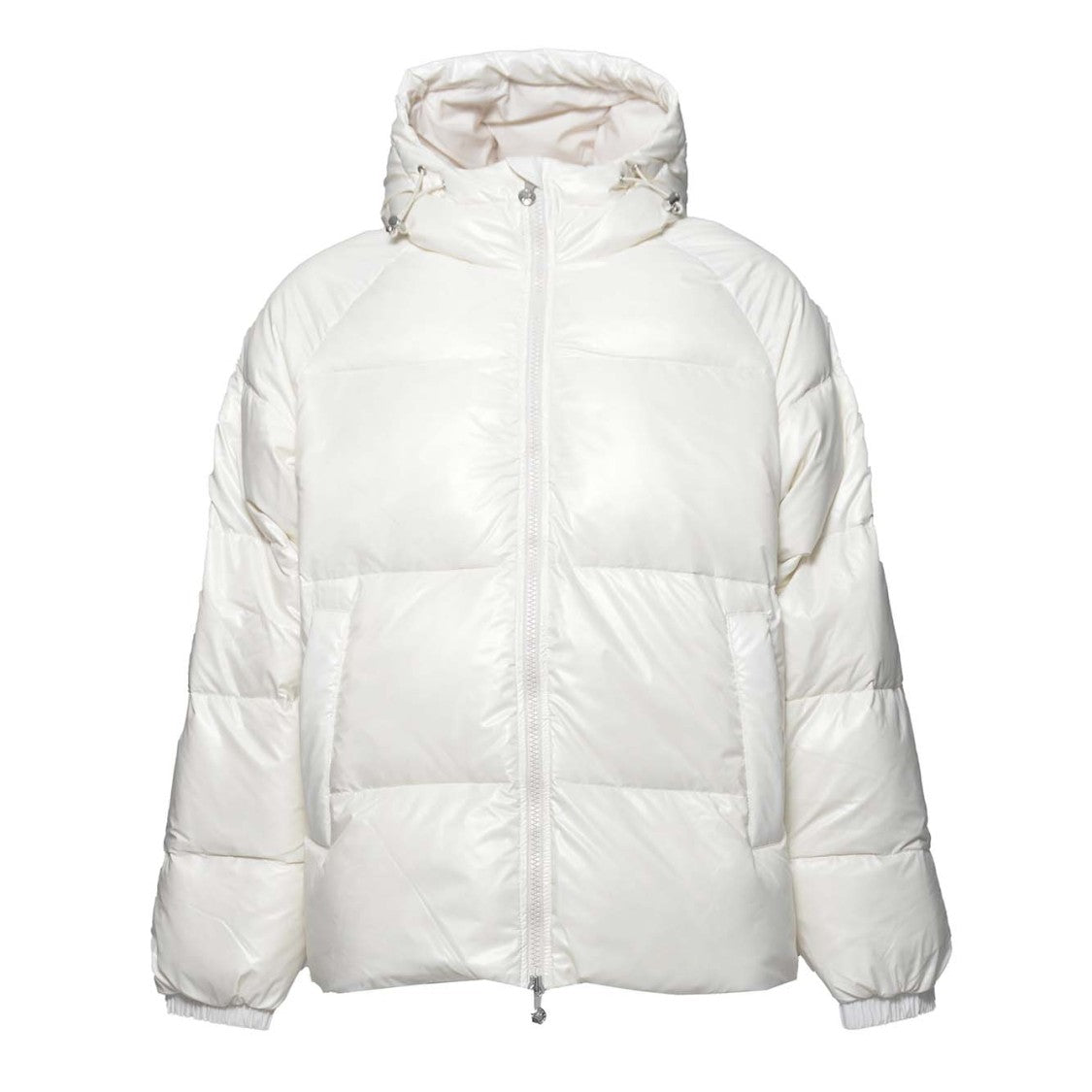 Pyrenex White Nylon Sten Shiny Puffer Jacket With Hood