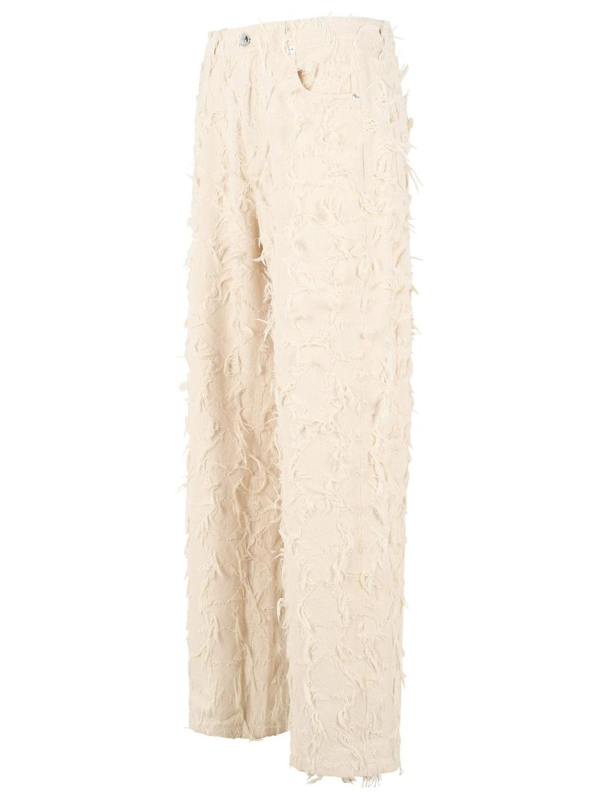 Séfr 'Nikos' White Cotton Jeans