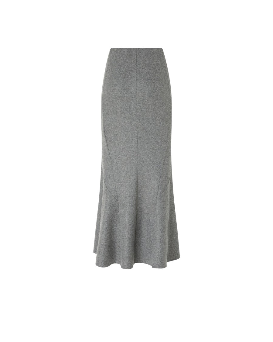 Pinko Flared Hem Midi Skirt With Straight Inserts