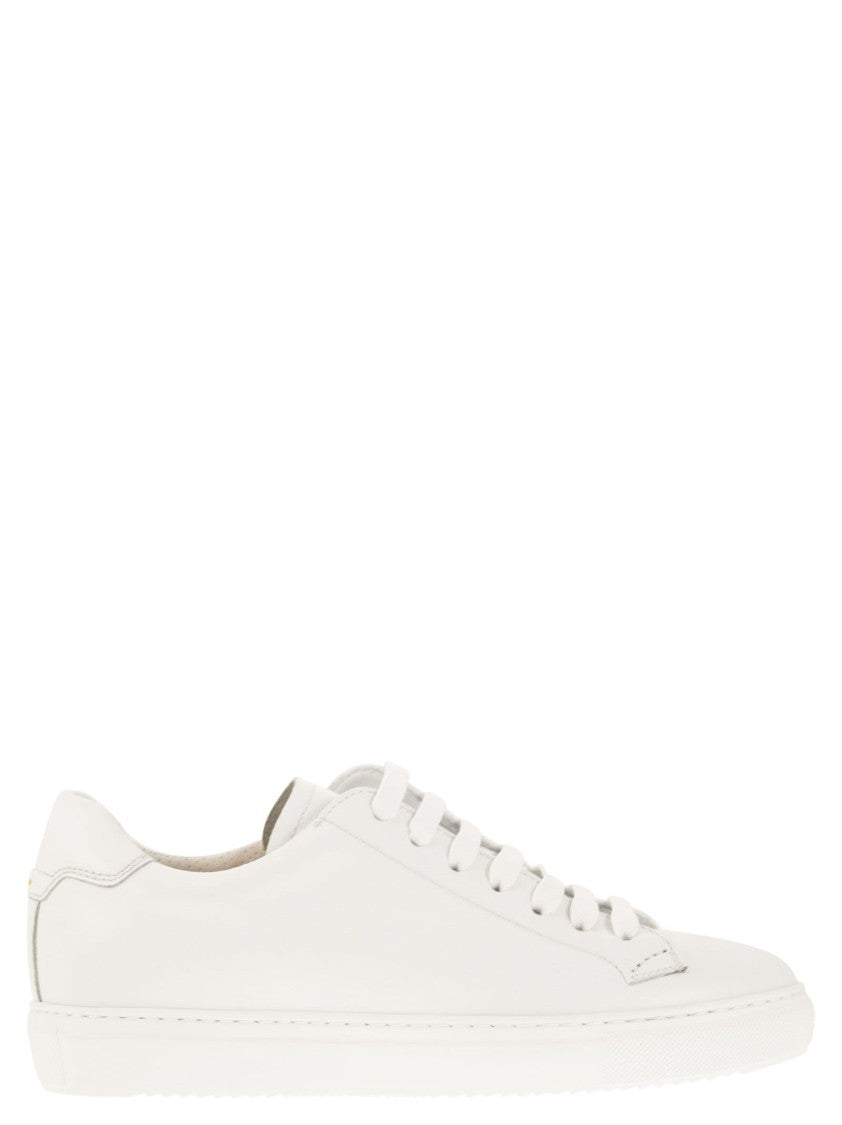 Doucal's Minimalist Smooth Calfskin Trainers With Rubber Sole