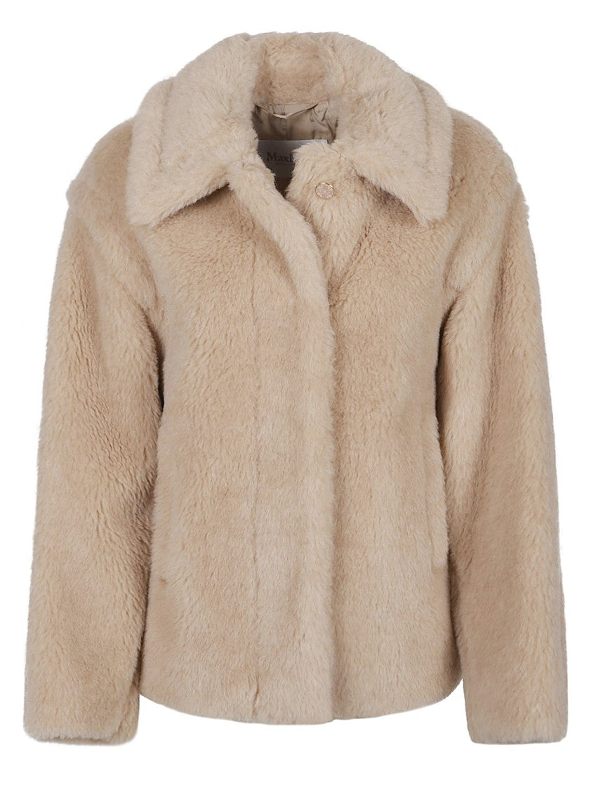 Max Mara Mxmtritone Plush Teddy Alpaca Blend Jacket