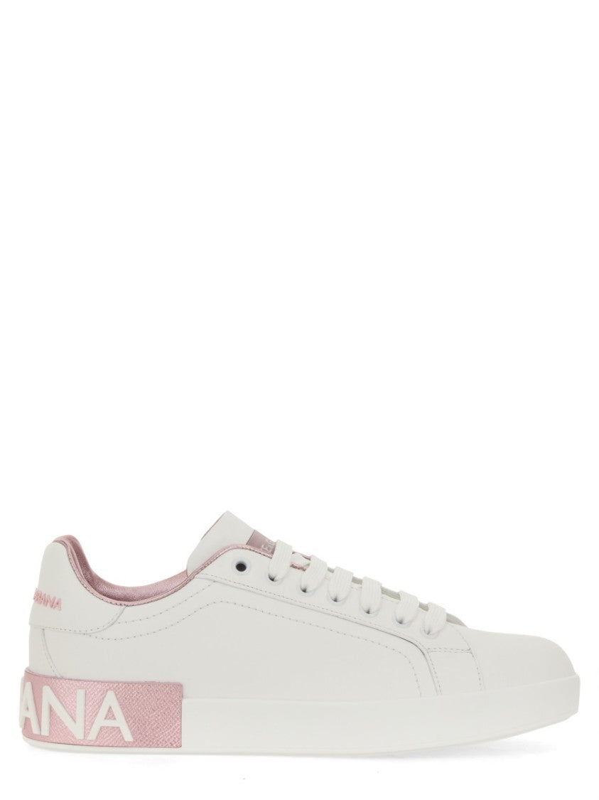Dolce & Gabbana Portofino Low-Top Leather Sneakers