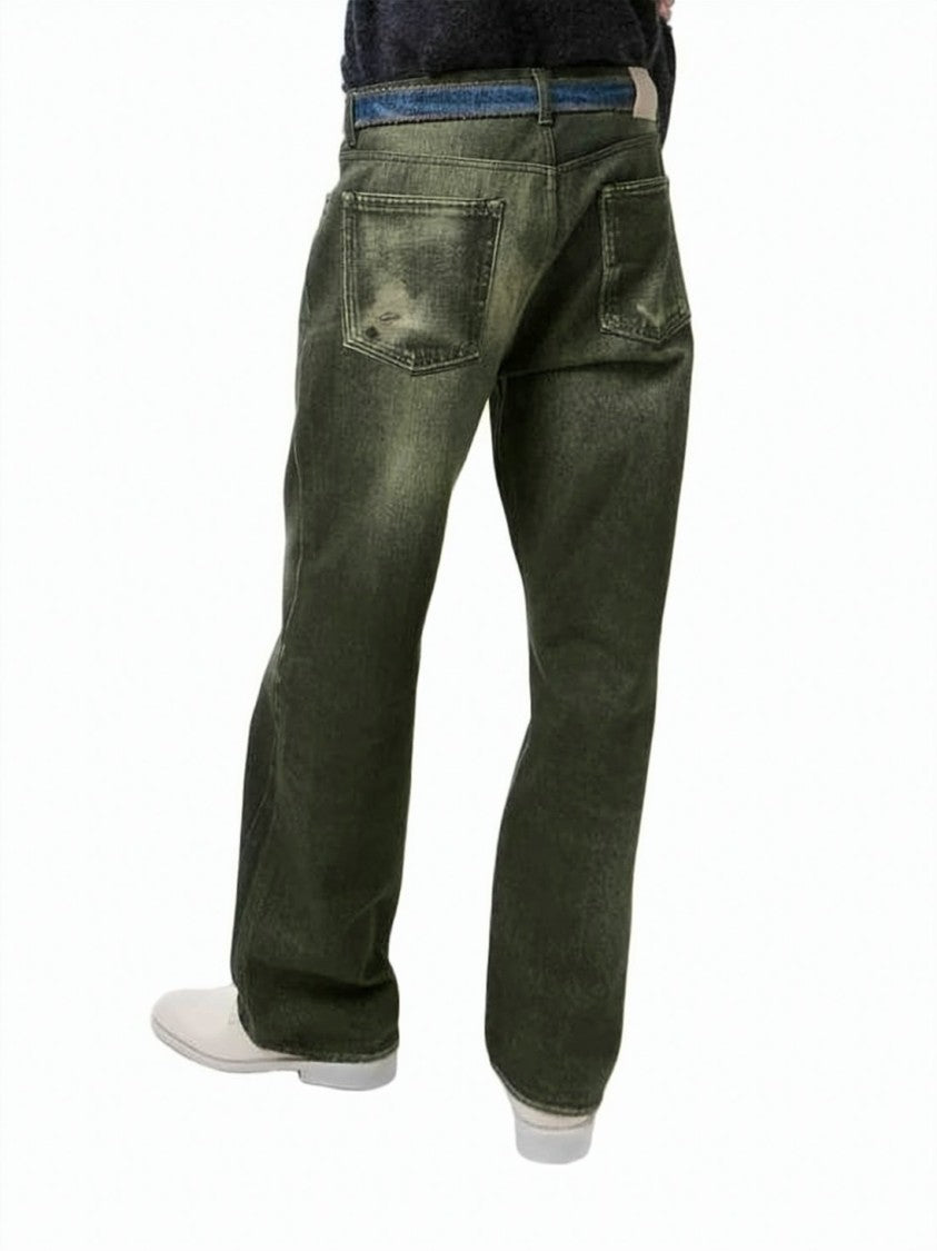 Our Legacy Straight-Leg Denim Pants With Vintage Finish