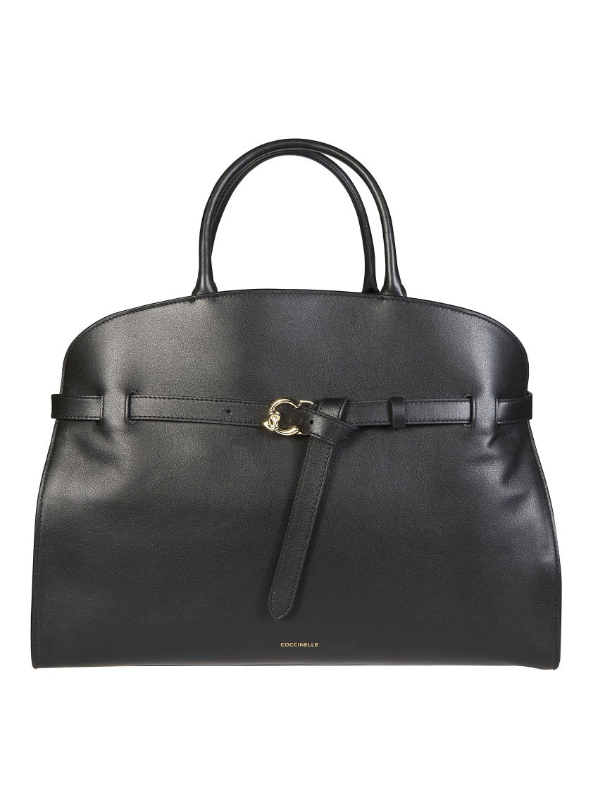 Coccinelle Black Sabine Structured Shoulder Bag