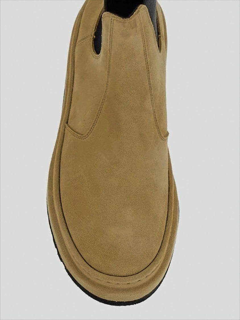 Jacquemus Smooth Leather Slip-On Boots With Rounded Toe