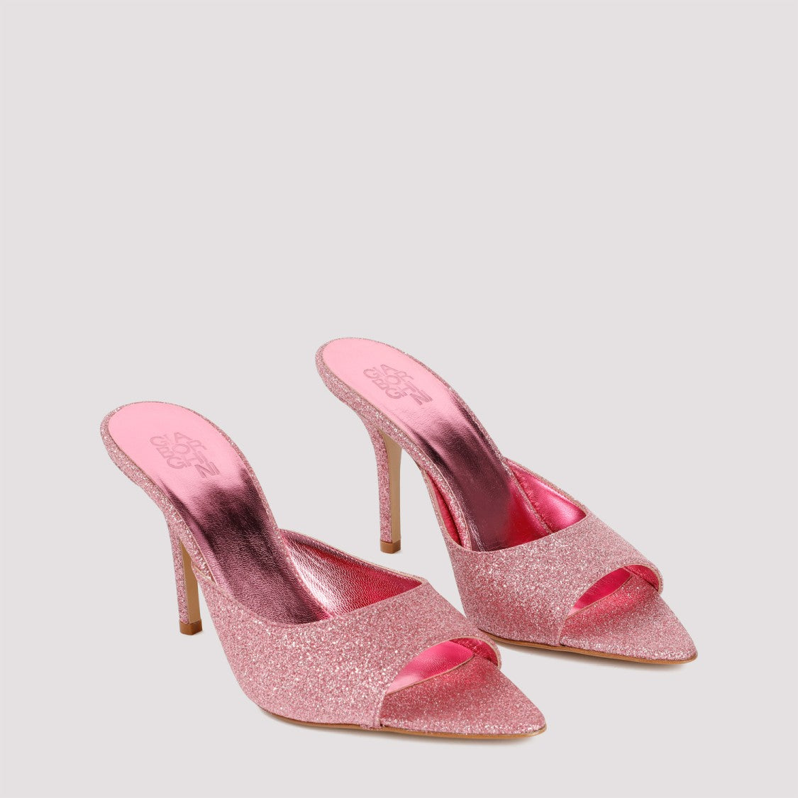 Gia Borghini Pink Stiletto Mules