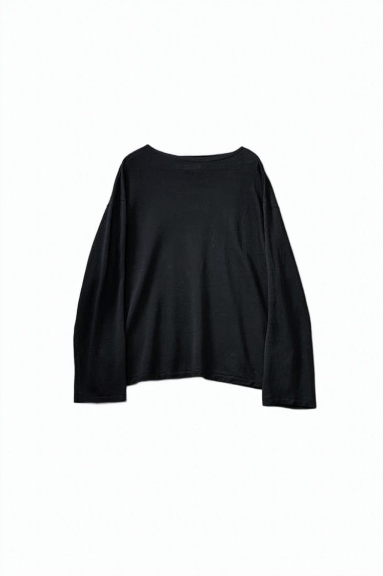 Kaptain Sunshine Loose-Fit Long-Sleeve T-Shirt With Wide Neckline