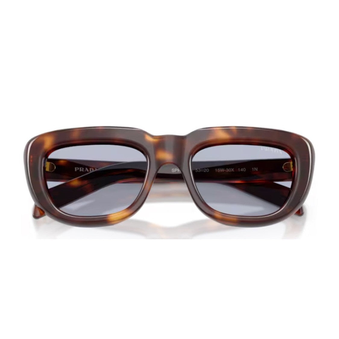 Prada Havana Pr D07s Geometric Acetate Sunglasses