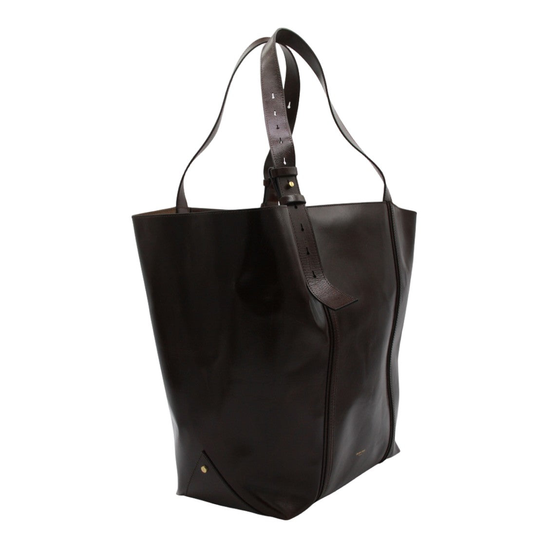 Golden Goose Structured Dark Brown Tote Bag