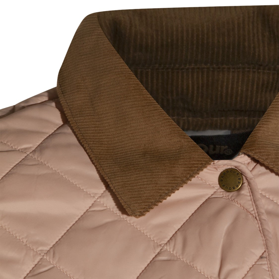Barbour Tailored Quilted Jacket With Corduroy Collar