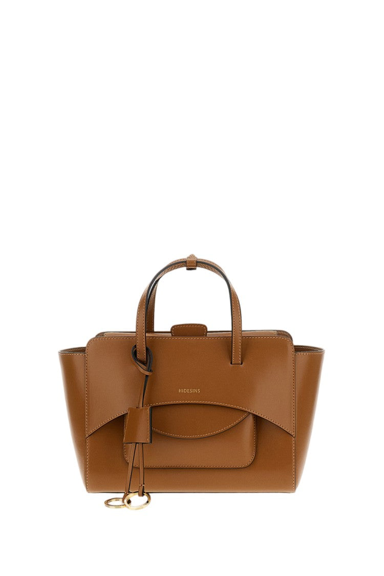 Hidesins Brown Flap M Leather Crossbody Bag