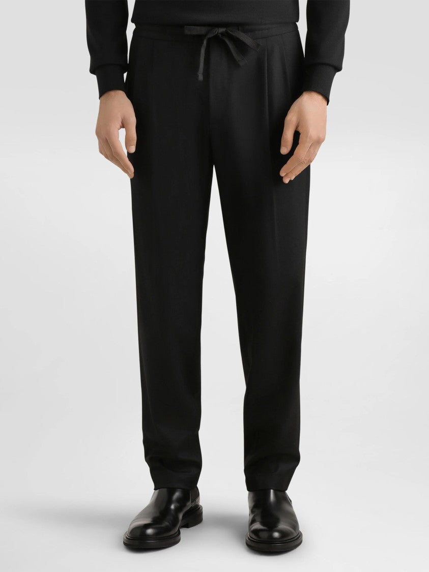 Dolce & Gabbana Relaxed Fit Tapered Pleated Front Trousers