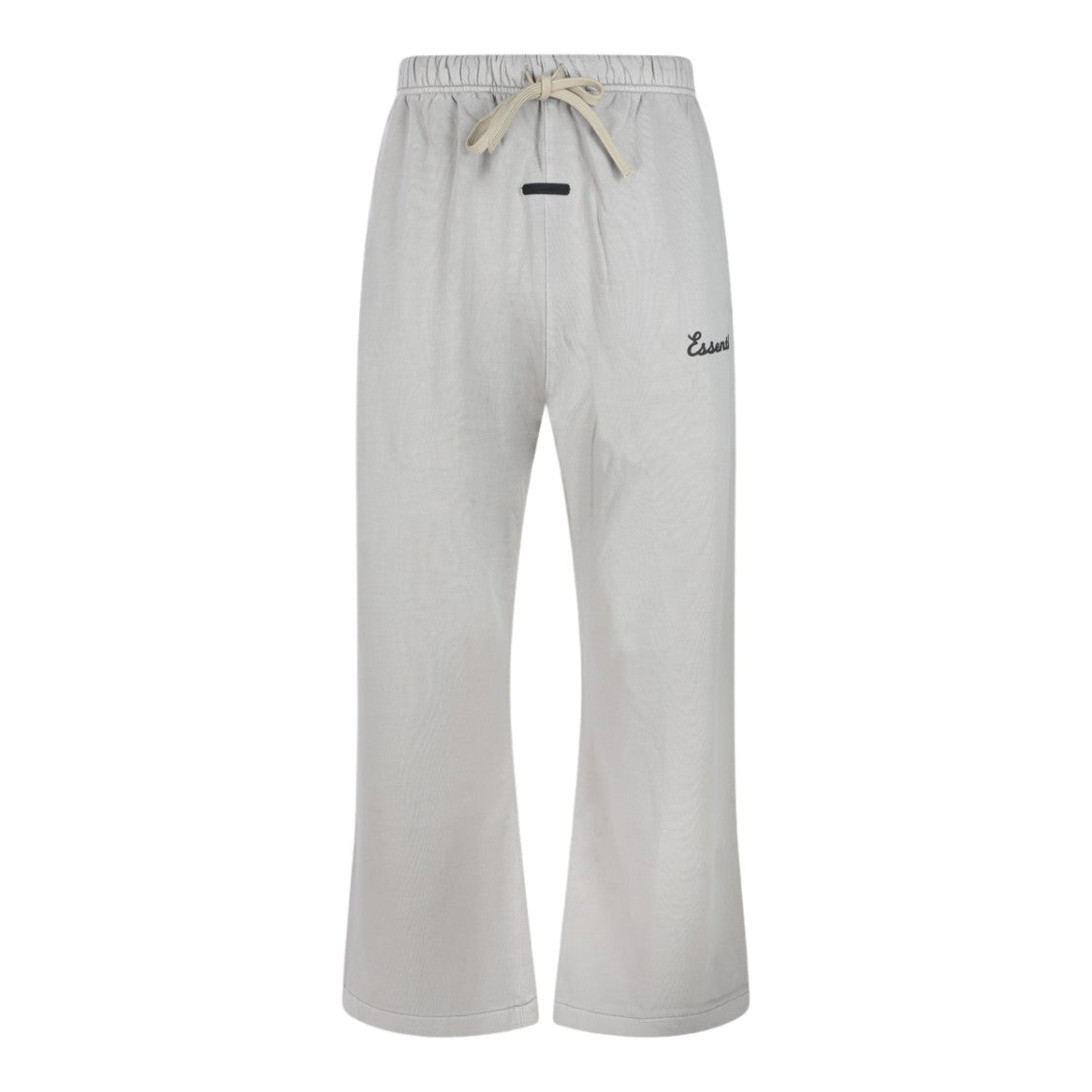 Fear Of God Essentials Relaxed Fit Grey Trousers With Drawstring Waistband