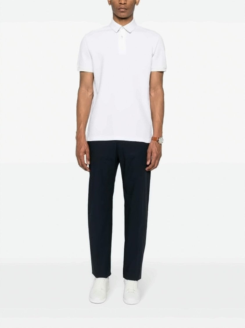 Etro Minimalist Short-Sleeve Polo Shirt With Traditional Collar