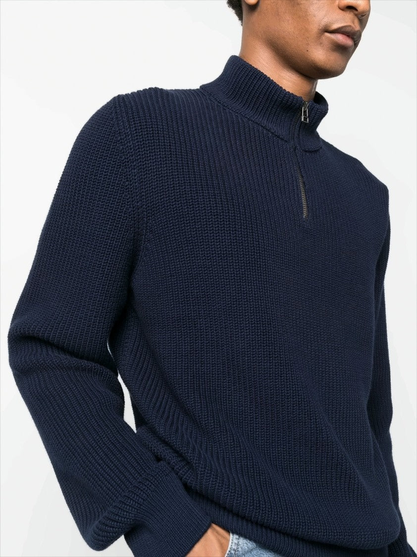 A.P.C. Ribbed Knit Turtleneck Sweater