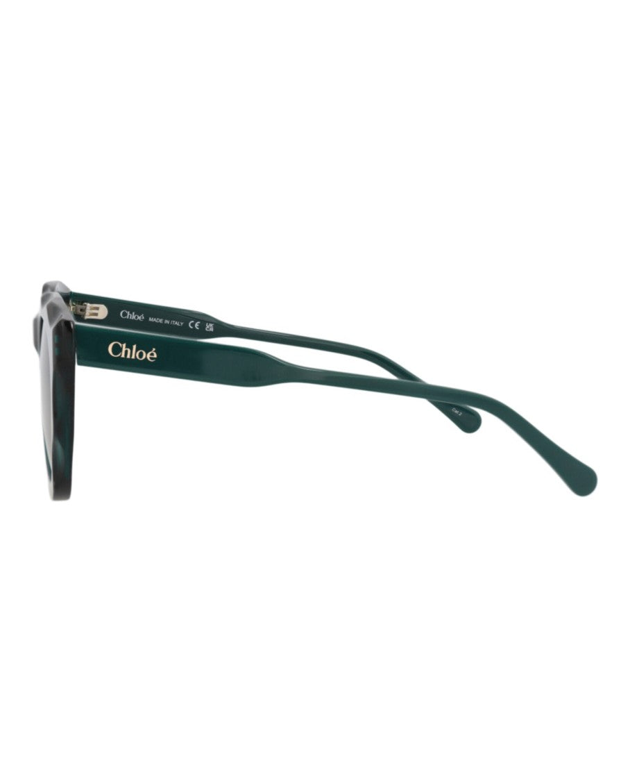 Chloé Round-Frame Recycled Acetate Sunglasses
