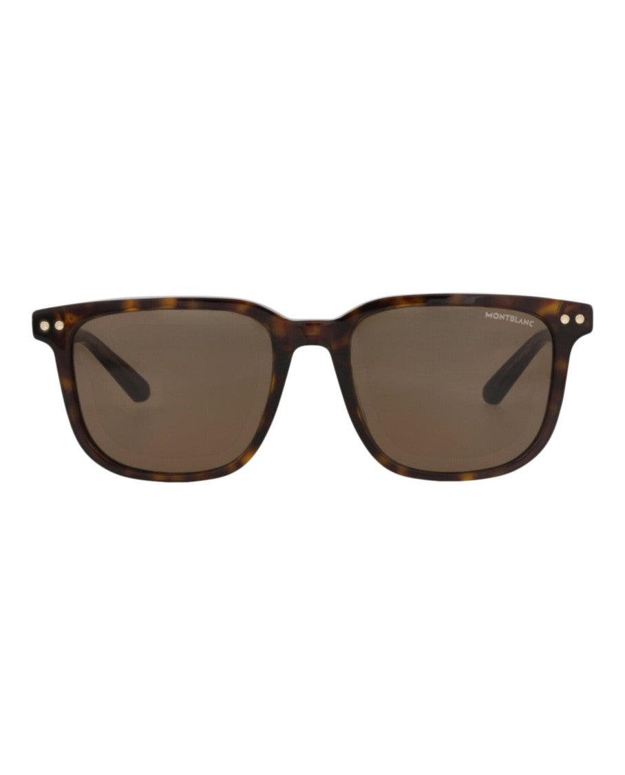 Montblanc Square-Frame Recycled Acetate Sunglasses