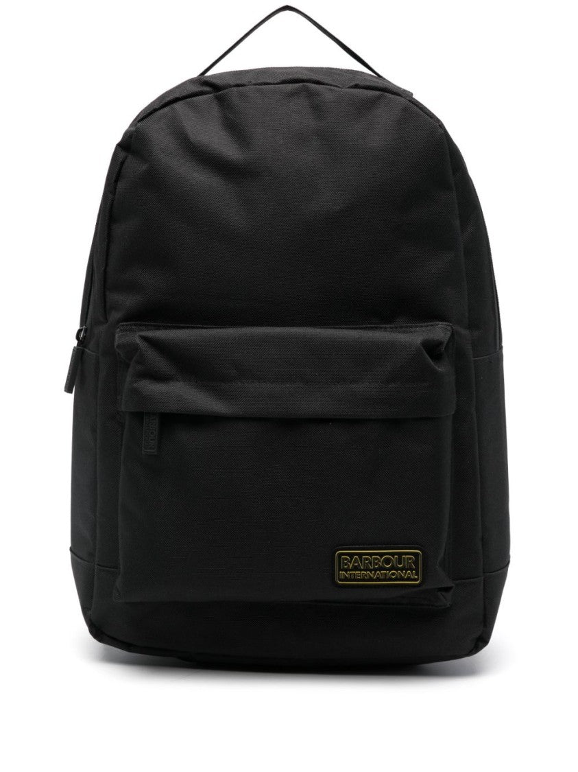 Barbour Knockhill Essential Black Nylon Backpack