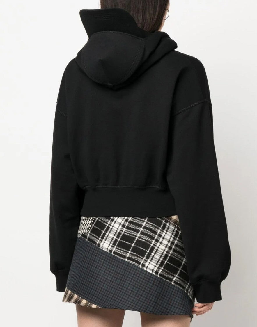 Dsquared2 Attached Cap Cropped Hoodie