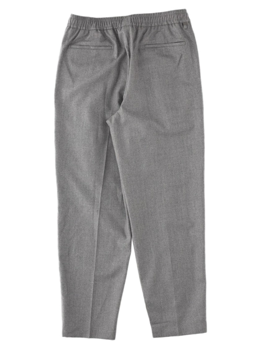 Be Able Grey Tapered Elastic Waist Virgin Wool Pants