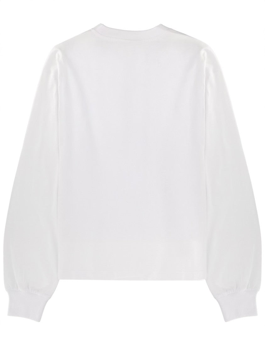 Ganni Relaxed Organic Cotton Banana Sweatshirt