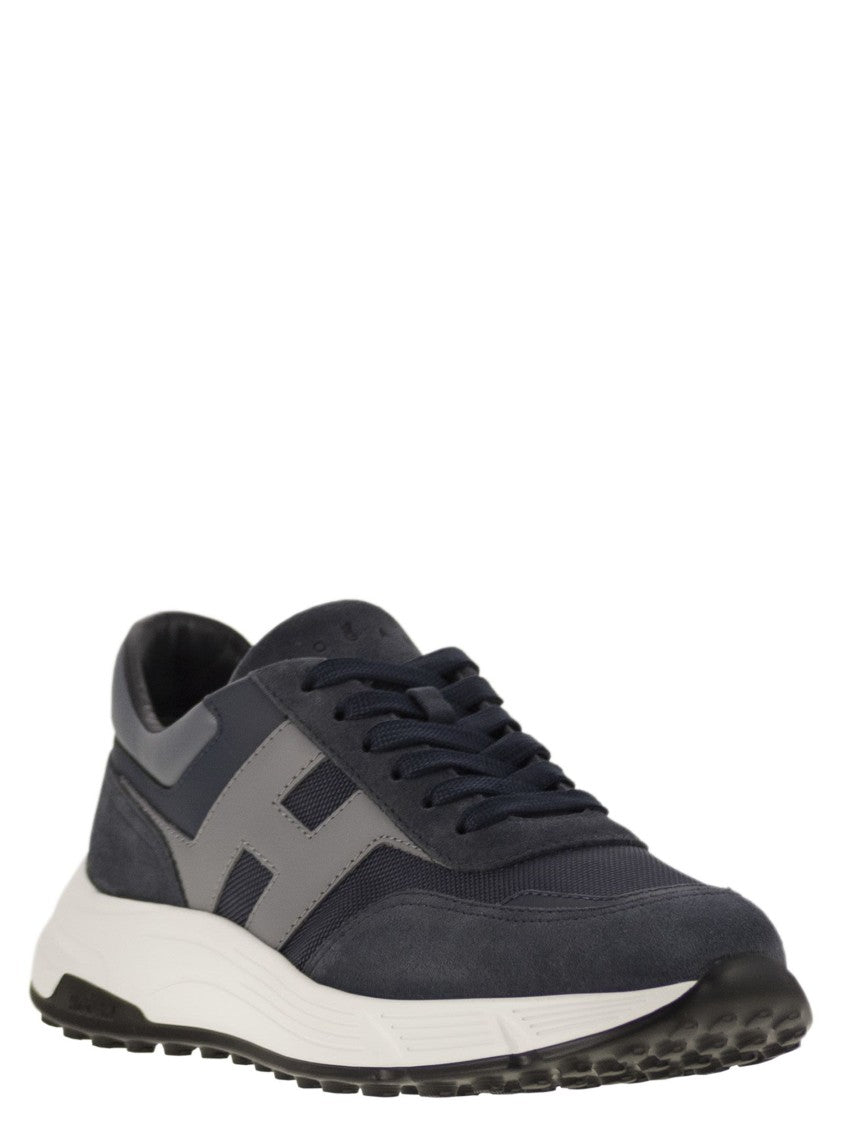 Hogan Hyperlight - Suede And Canvas Sneakers