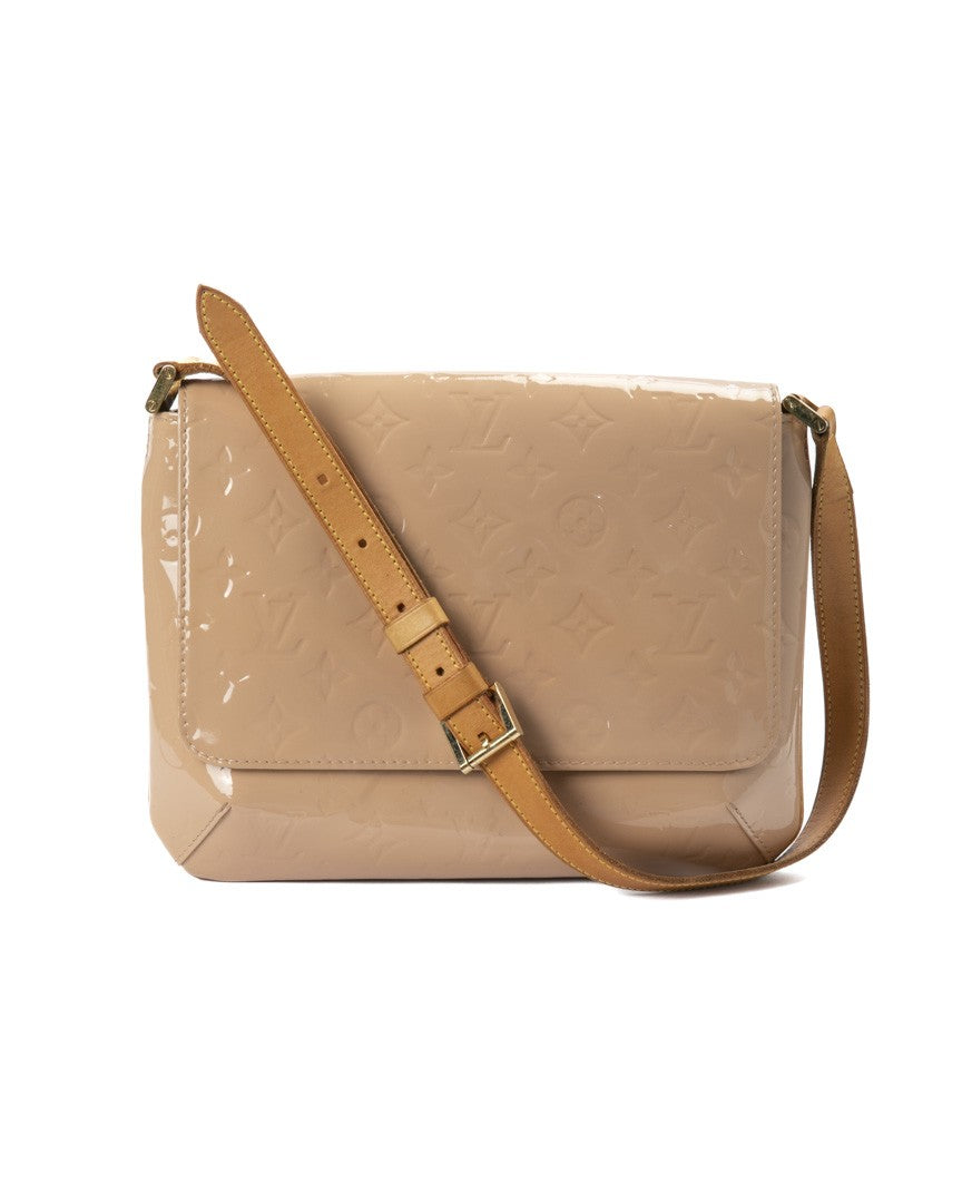 Louis Vuitton Thompson Mm Powder Patent Leather Shoulder Bag