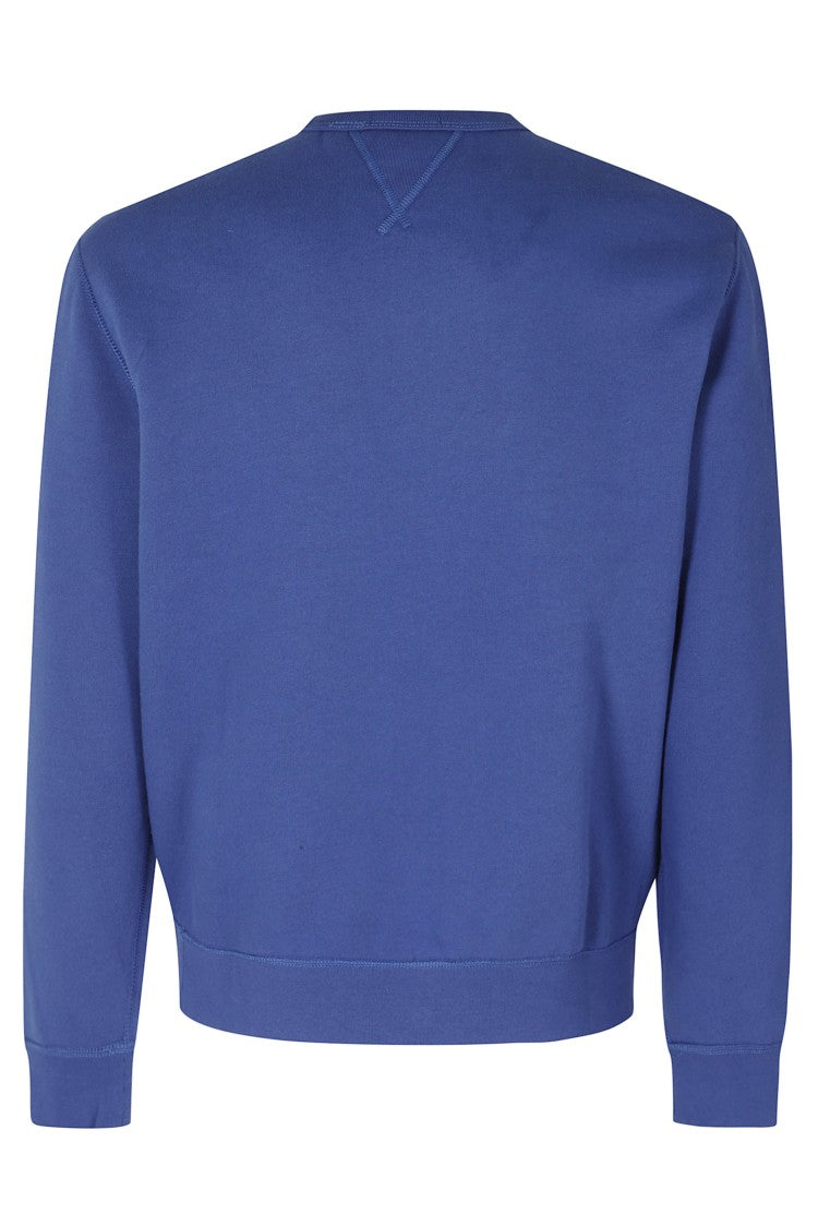 Polo Ralph Lauren Blue Yacht Logo Cotton-Blend Sweatshirt