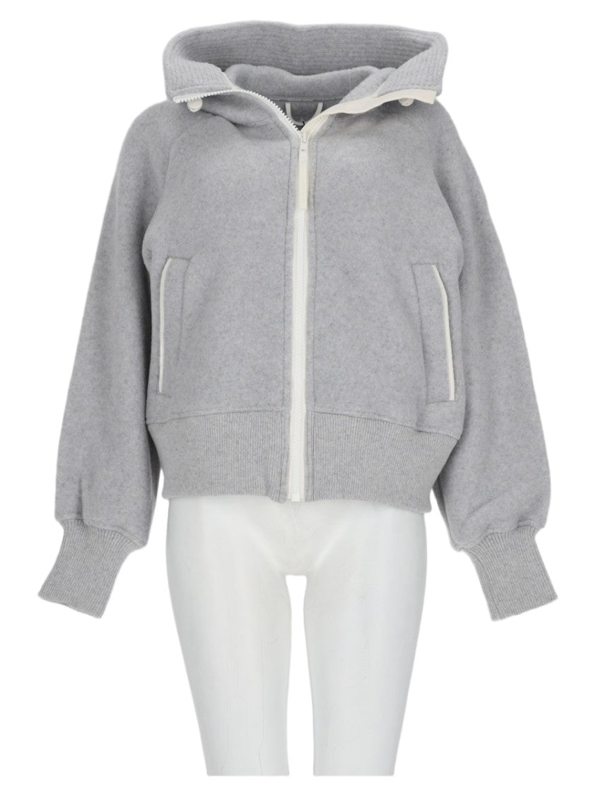 Canada Goose Chillwack Light Grey Wool-Blend Hooded Jacket