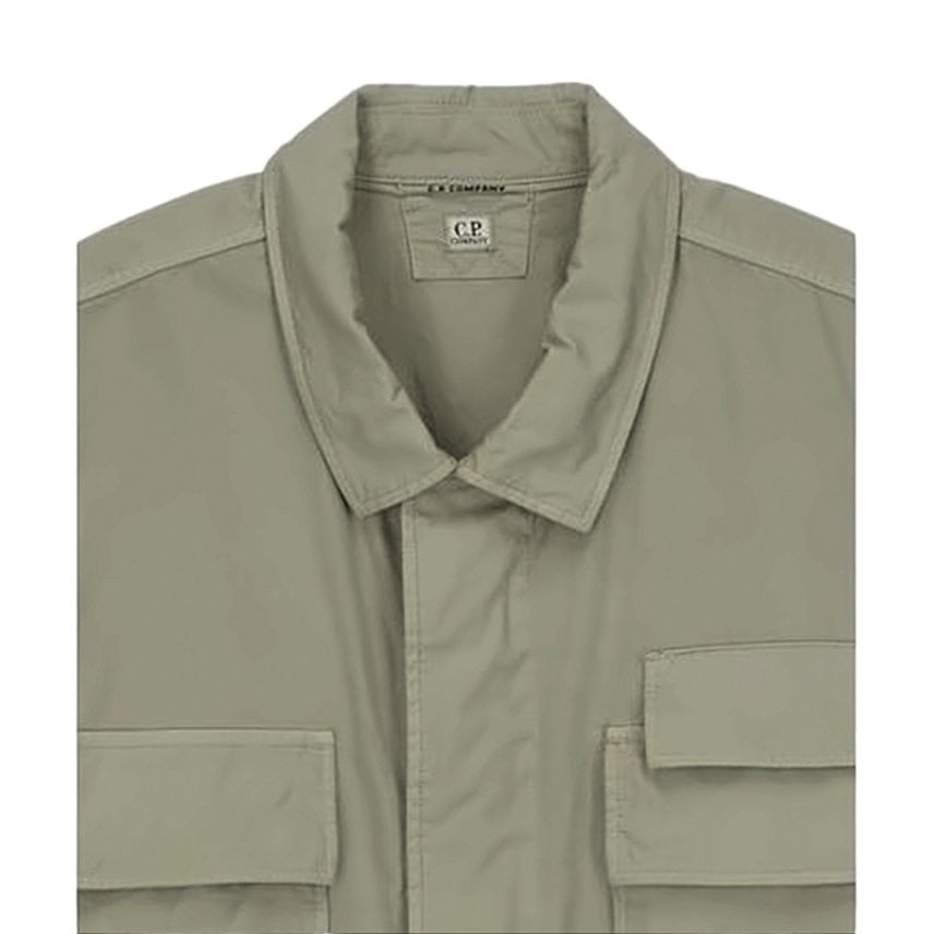 C.P. Company Structured Collar Long-Sleeve Shirt With Concealed Placket