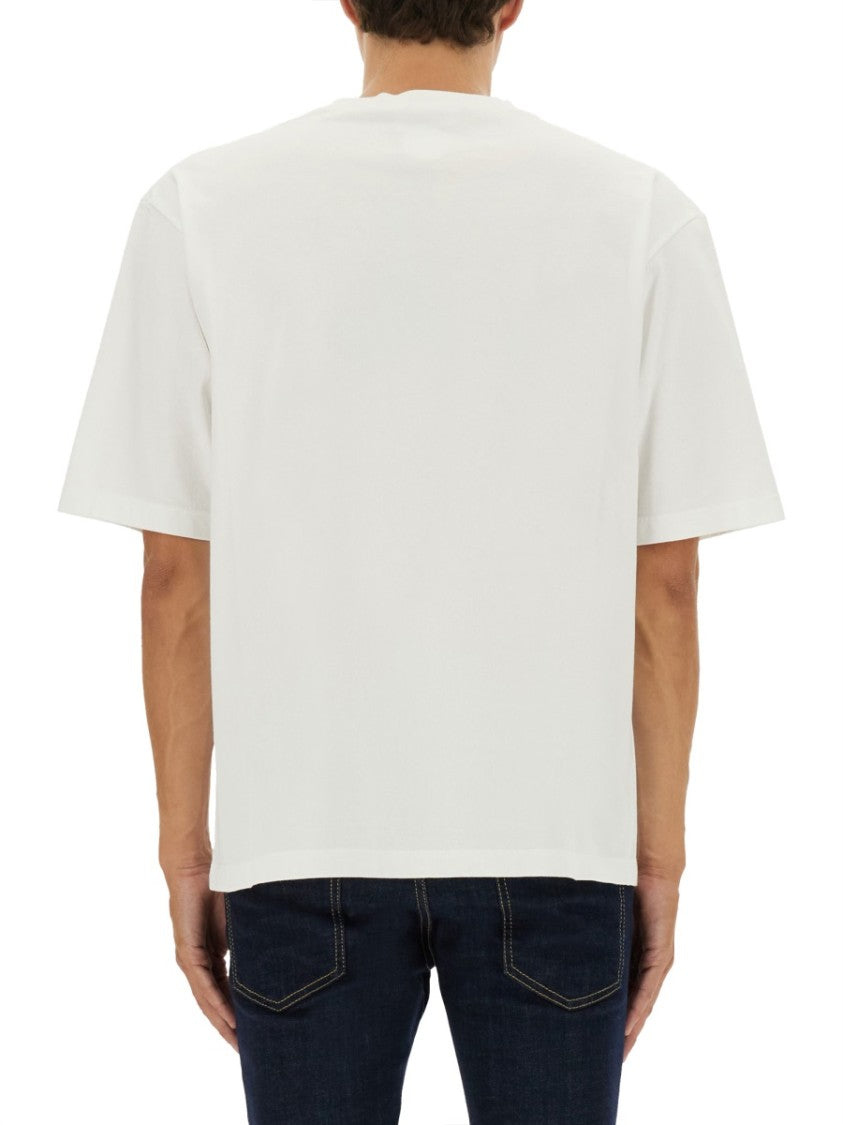 Dsquared2 Boxy-Fit Graphic T-Shirt With Contrasting Logo