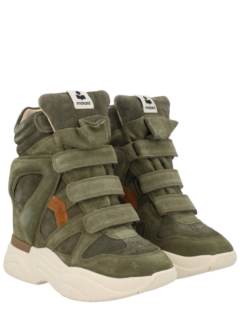 Isabel Marant Balskee Velcro Straps Wedge Sneakers
