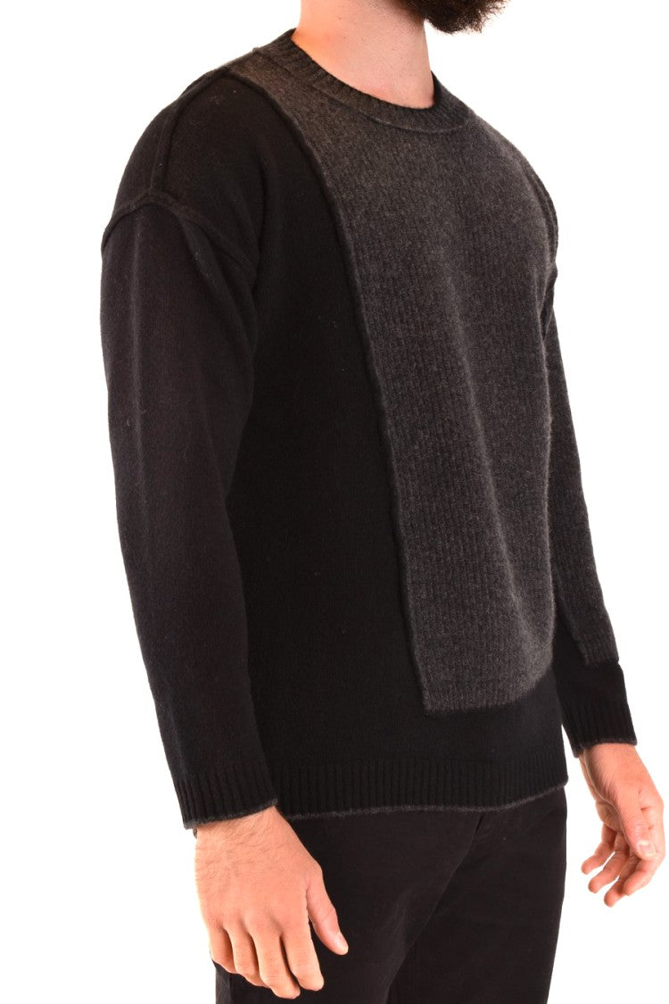 Isabel Benenato Multicolored Knit Sweater Unique Patchwork Design