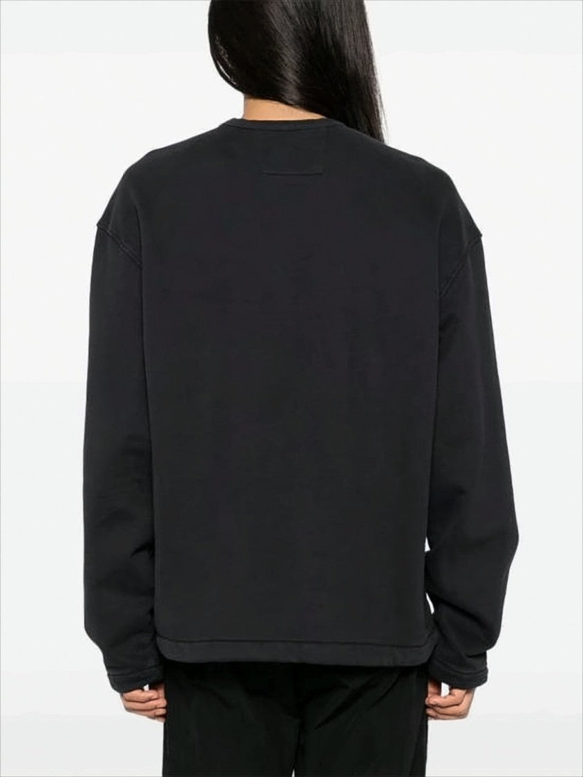 C.P. Company Boxy Black Long-Sleeve T-Shirt With Flap Pockets