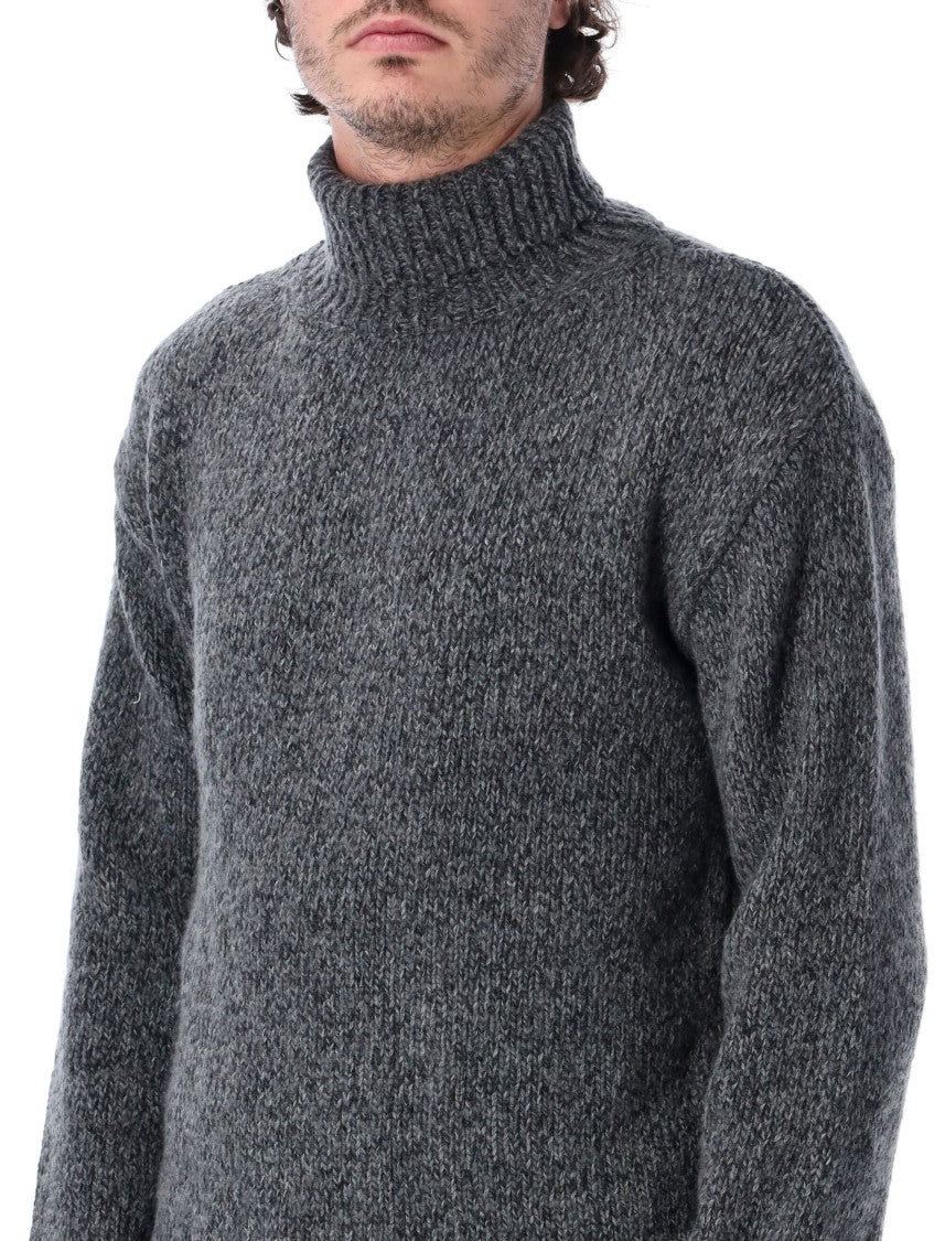 Our Legacy Popover Slub Twisted Pure Wool Slub Turtleneck