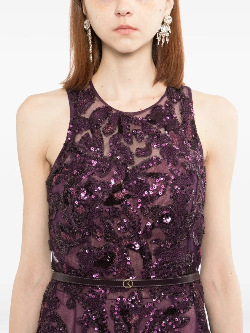 Saiid Kobeisy Embroidered Tulle Long Dress