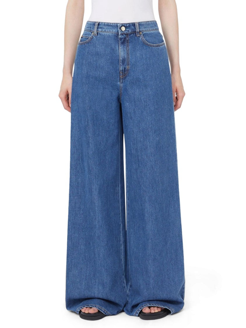 Max Mara High-Waisted Wide-Leg Jeans With Relaxed Fit