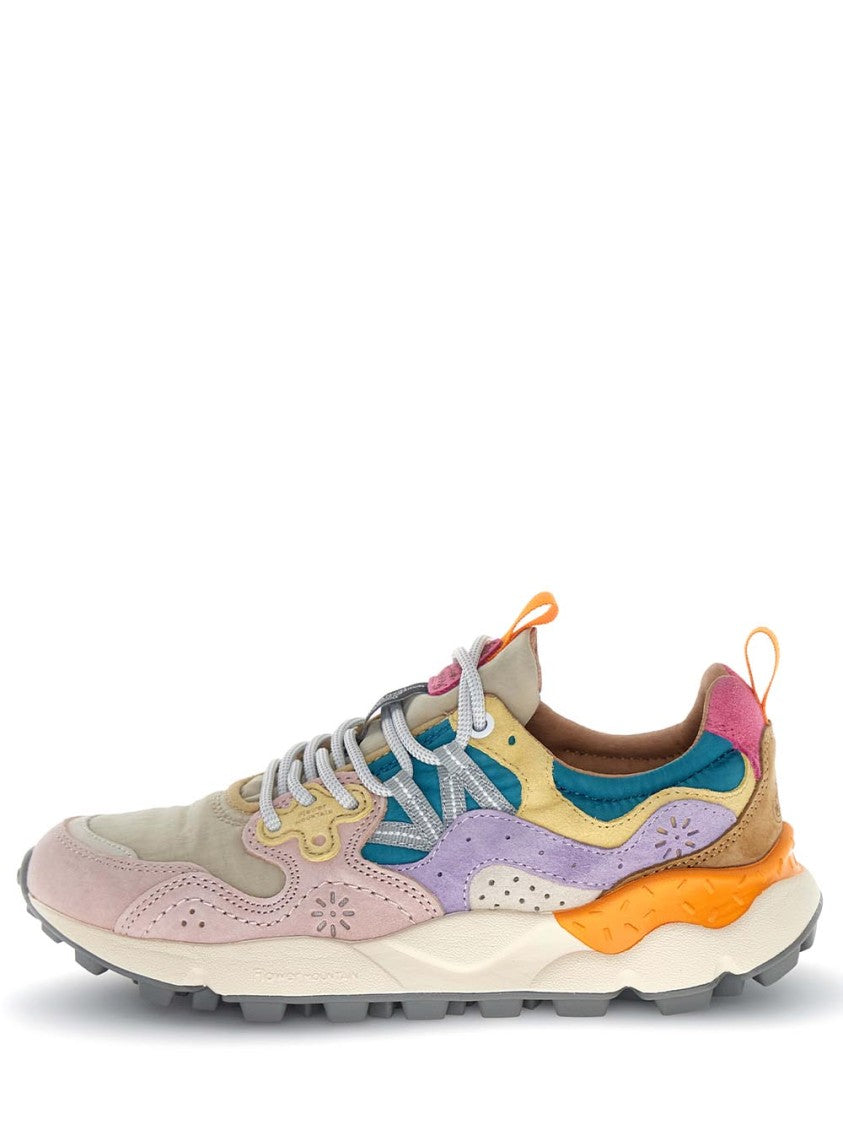 Flower Mountain Multi-Layered Sneakers With Pastel Color Blocks