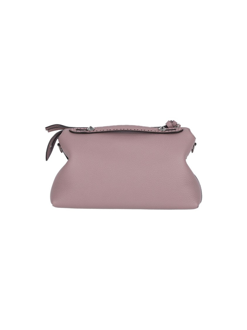 Fendi Rounded Pink Leather Bag