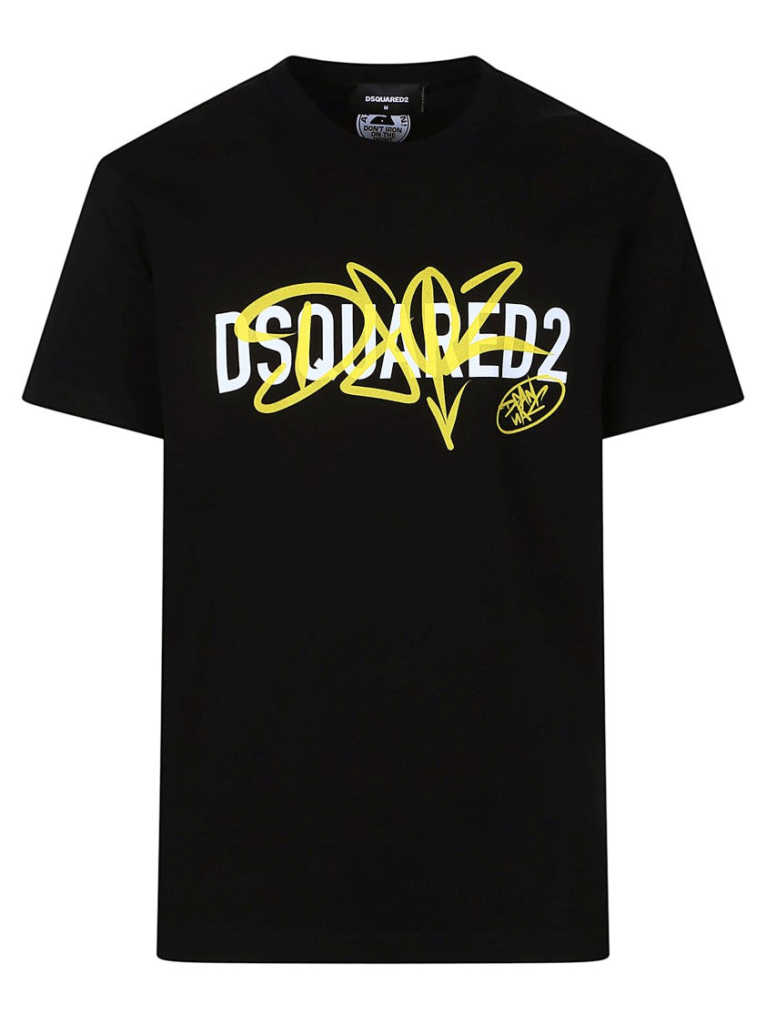 Dsquared2 Cool Fit Cotton Graphic T-Shirt