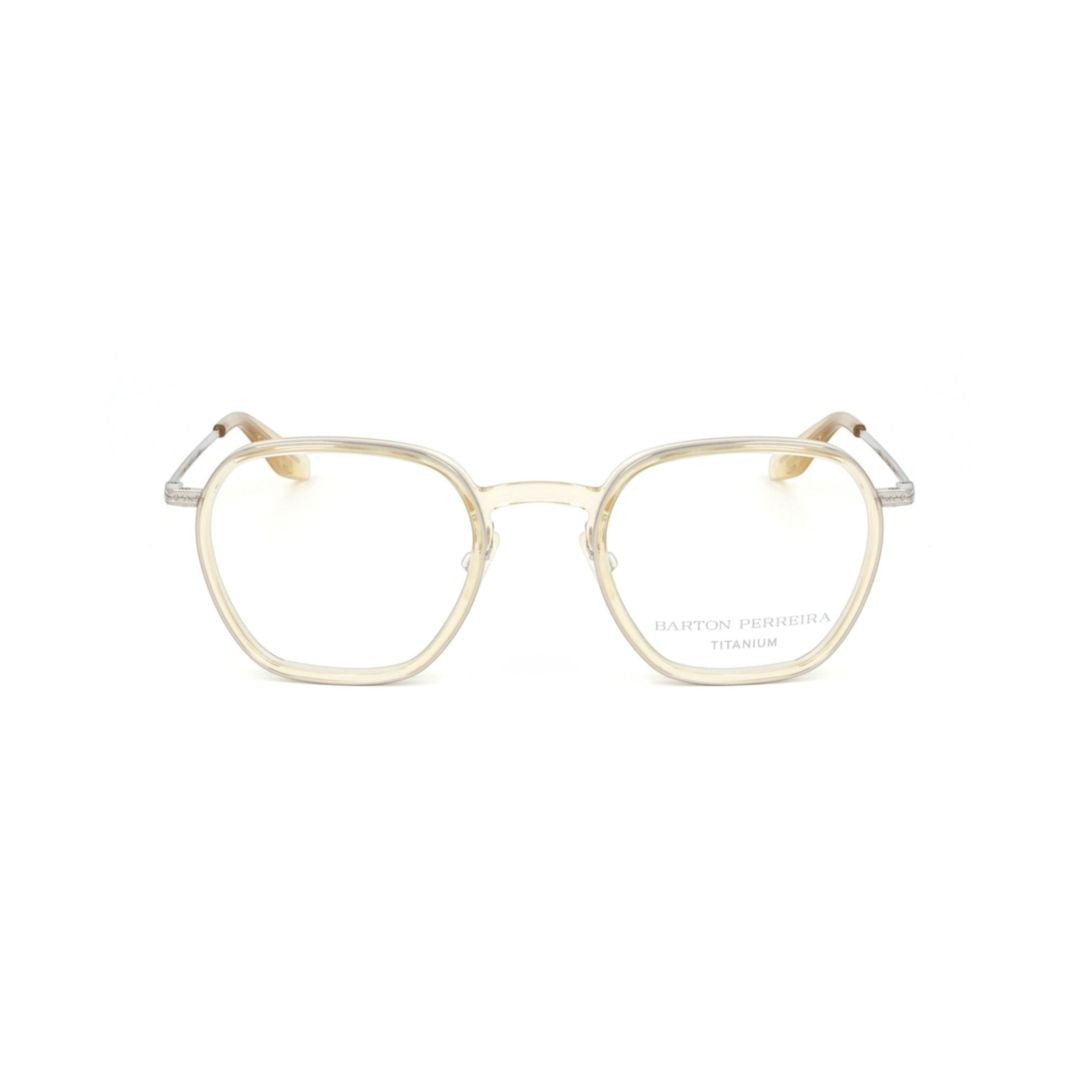 Barton Perreira Bp5044 480Lm Translucent Beige Acetate Front Metal Frame Eyeglasses