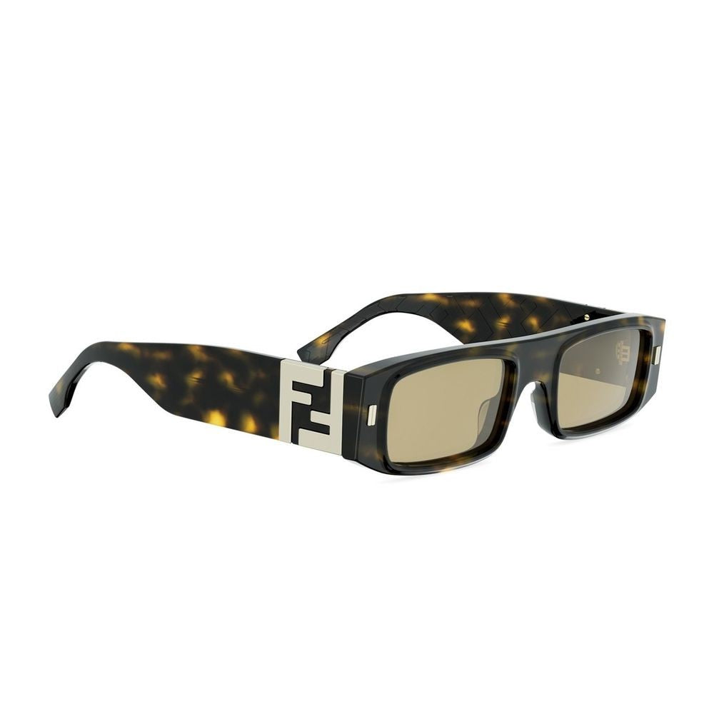 Fendi Ff Squared Oversized Rectangular Frame Sunglasses