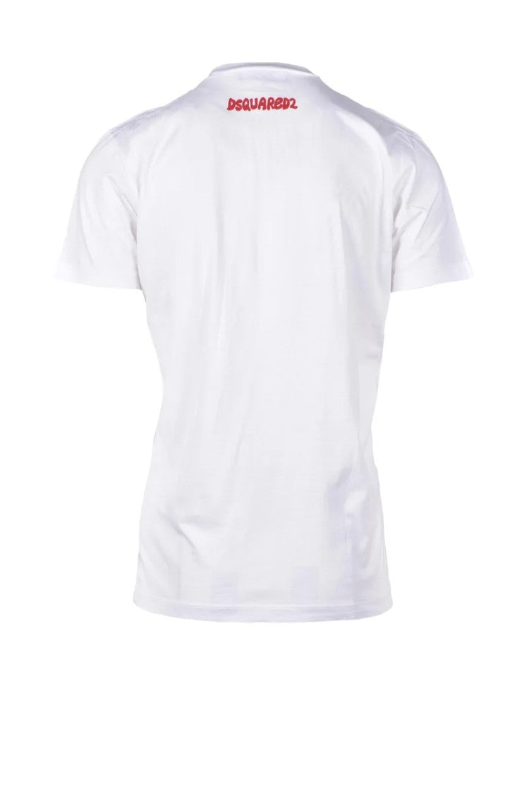Dsquared2 White Cotton T-Shirt