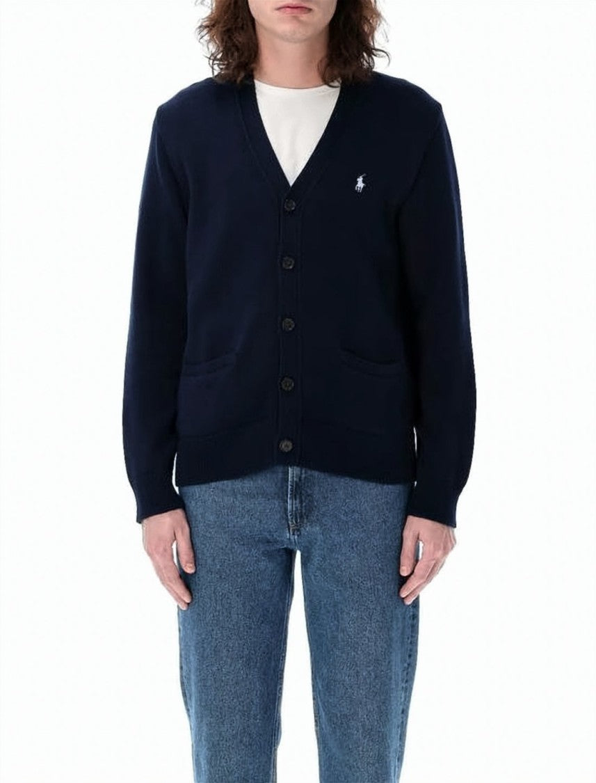 Polo Ralph Lauren Classic V-Neck Cardigan With Button-Down Front