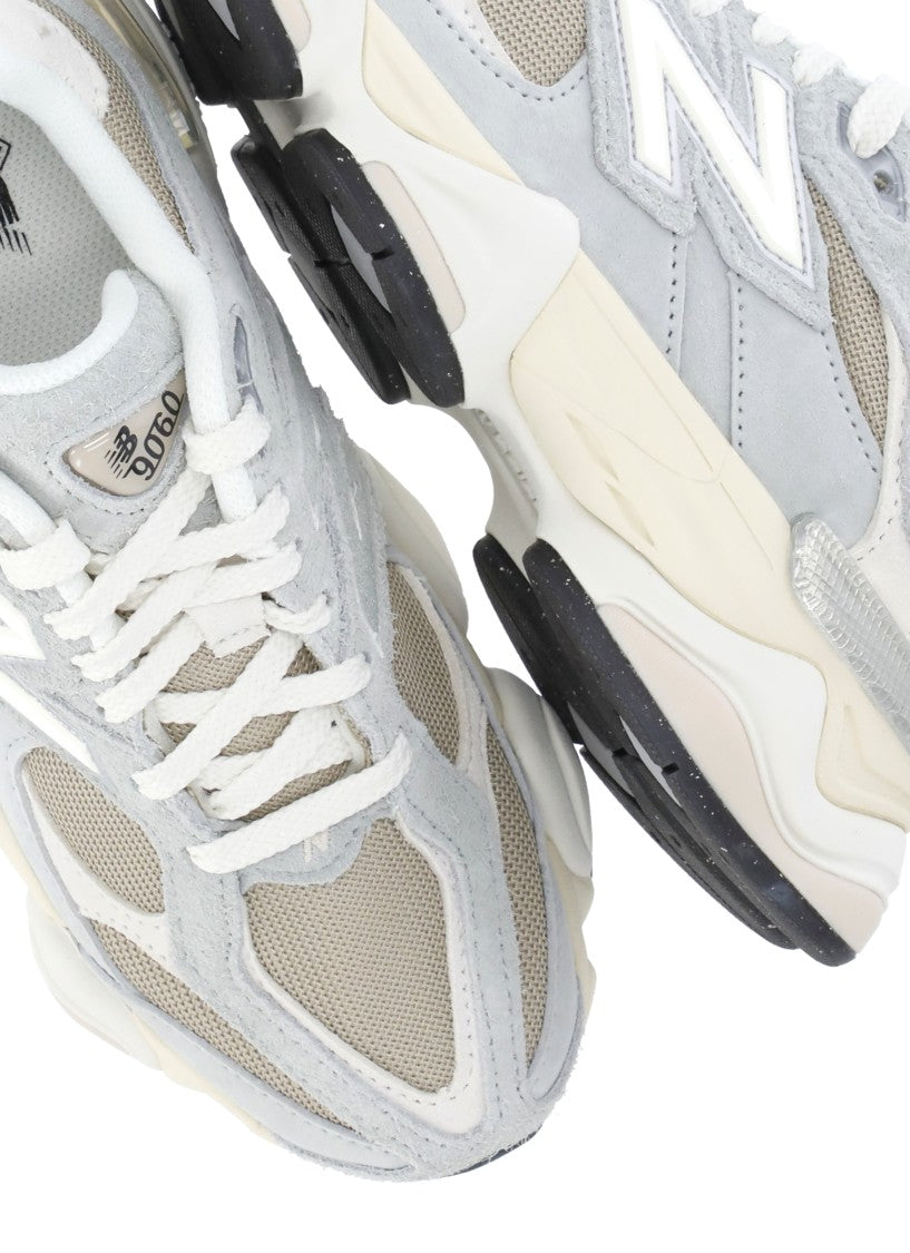 New Balance Grey 9060 Suede-Fabric Sneakers